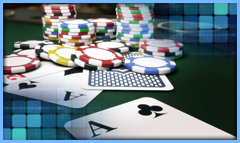 mano poker fichas cartas